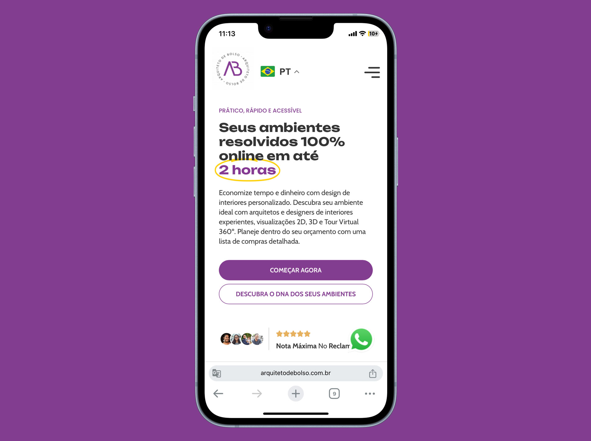 Novo website Arquiteto de Bolso